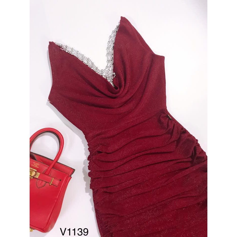 [ xả kho ] MiD Đầm dáng ôm body sexy quyến rũ dành cho phái đẹp V1139 Mie Design (kèm ảnh thật shop chụp)