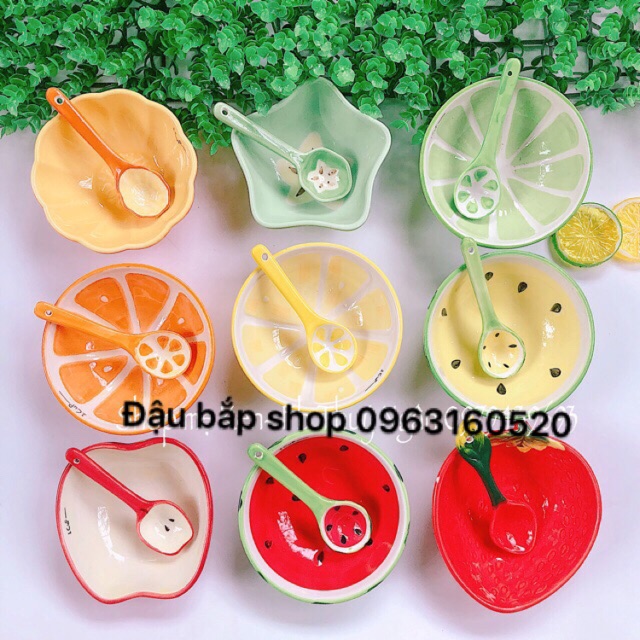 Bát sứ hoa quả 250ml cho bé