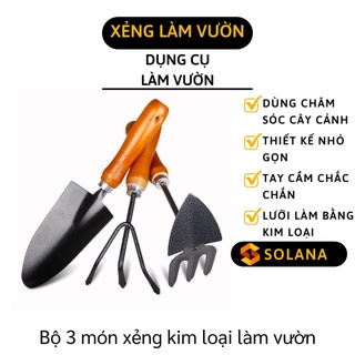 [GIÁ SỈ] Xẻng Làm Vườn - Dụng Cụ Làm Vườn Trồng Cây Mini 3 Món Tiện Dụng 8497