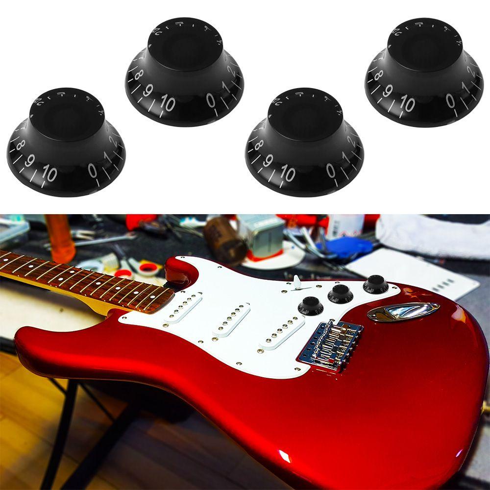 Núm Vặn Điều Chỉnh Âm Lượng Đàn Guitar Bằng Nhựa Màu Trắng Đen