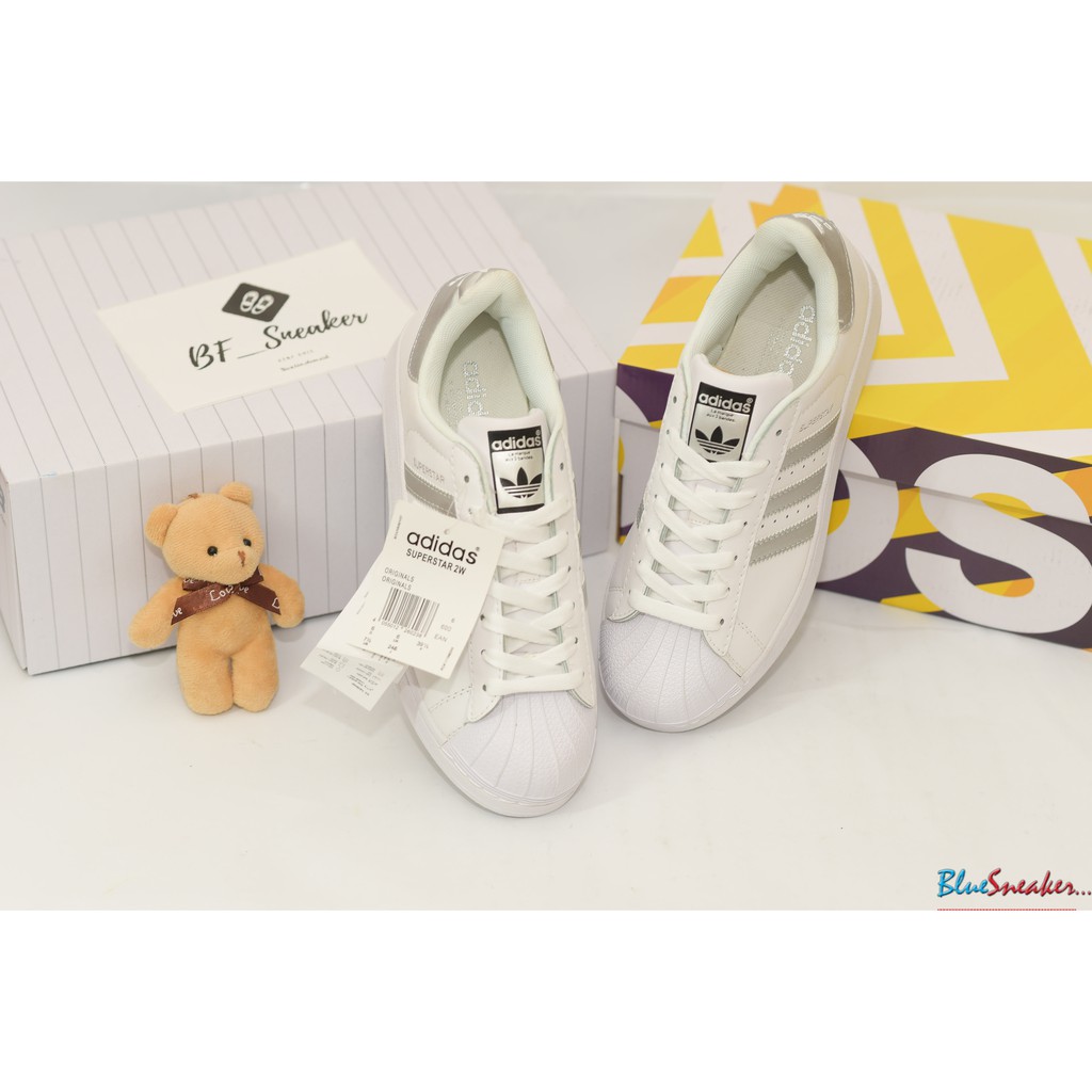 Giày Sneaker Adidas SuperStar Trắng Bạc