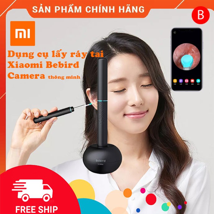 Bộ dụng cụ lấy ráy tai Xiaomi Bebird (M9 Pro) có đèn và camera thông minh, an toàn