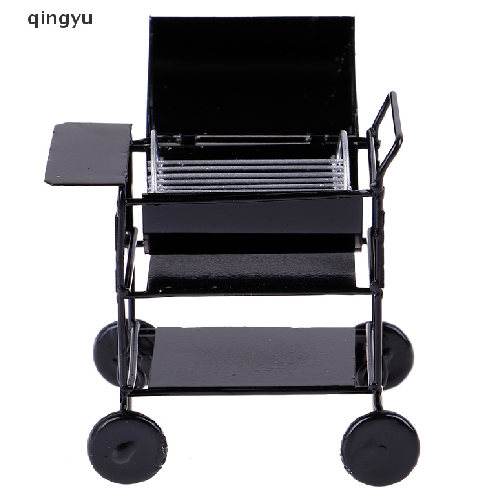 Mô Hình Đồ Nướng BBQ Mini Màu Đen 7cm Tỉ Lệ 1 / 12 Trang Trí Nhà Búp Bê