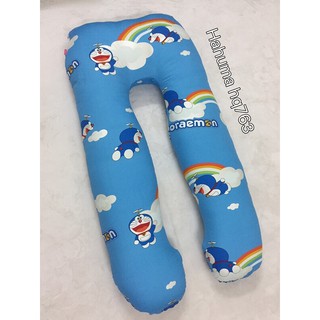 Gối ôm bà bầu vải cotton Hàn Quốc Doremon