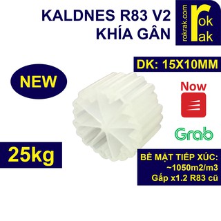 Hạt Kaldnes khía gân R83 v2 25Kg Kanet cho lọc hồ cá Koi ROKRAK (Bán Sỉ)