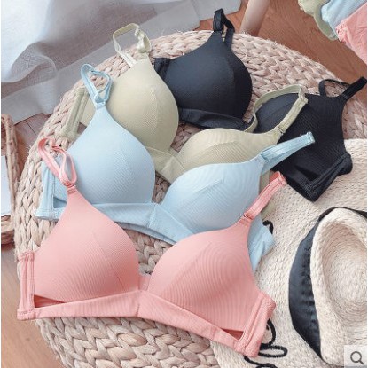 Bộ lót cotton thoáng mát, áo ngực dây vắt chéo không gọng - ATKG37 | BigBuy360 - bigbuy360.vn