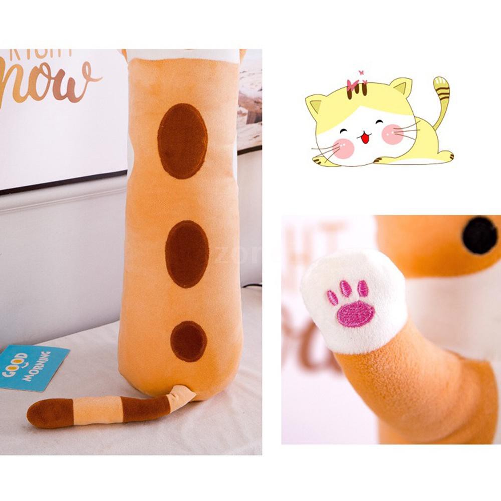Gối ôm thú nhồi bông hình mèo hoạt họa dễ thương dùng làm quà tặng