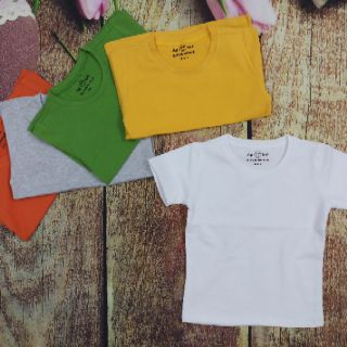 Combo 6 áo thun cổ tròn cho bé