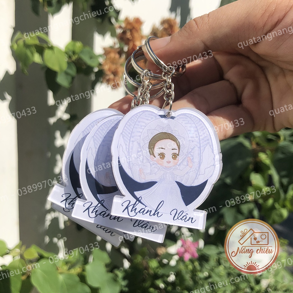 Móc khóa chibi Hoa Hậu Thùy Tiên, Kim Duyên, Khánh Vân, H'hen Niê ☘️Quà Tặng Nắng Chiều☘️