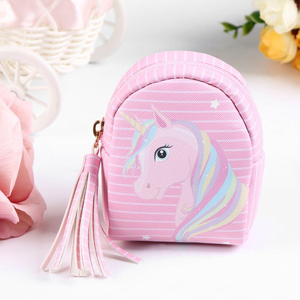 Ví Đựng Tiền Xu Bằng Da PU Hình Kỳ Lân Đáng Yêu