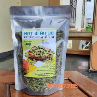 500 g  Nhân Hạt bí xanh ẤN ĐỘ [đã sấy chín ]