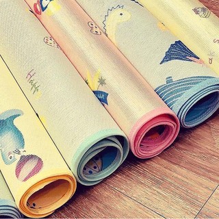 Chiếu Chống Thấm 4 Mùa MIPBI - 2 Mặt In Hình Dễ Thương, Nằm Được Cả 2 Mặt