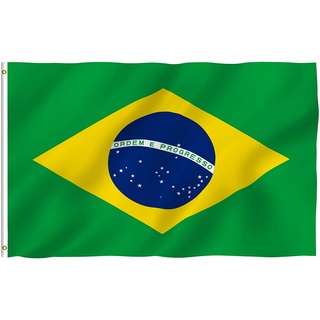Biểu ngữ cờ Brazil Anley 3x5 ft