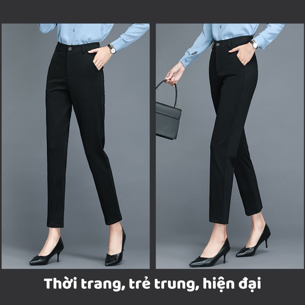 Quần Baggy Nữ Công Sở, Chất Vải Tuyết Mưa[ HÀNG ĐẸP] Mix Đồ Đi Làm - Đi Học- Đi Chơi - Tôn dáng,Thanh Lịch, Hiện Đại HOT | BigBuy360 - bigbuy360.vn