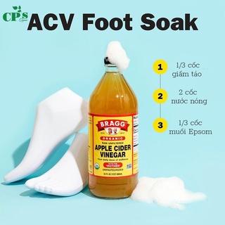 Giấm táo hữu cơ Bragg 946ml