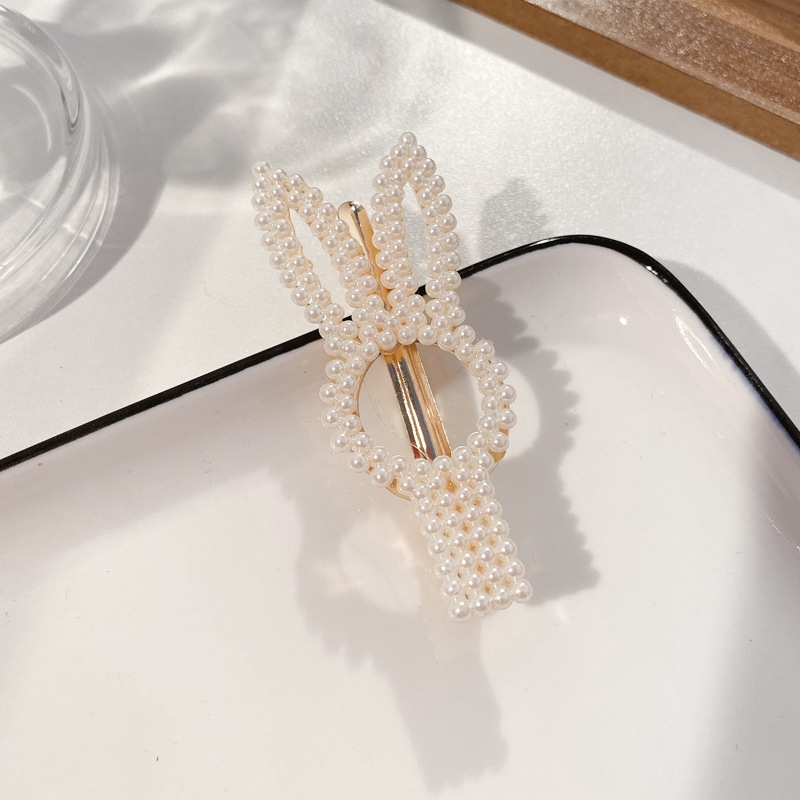 Kẹp Tóc Đính Ngọc Trai Nhân Tạo Phong Cách Hàn Quốc Xinh Xắn Cho Nữ
