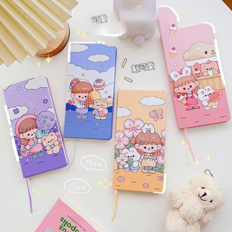 Sổ tay mini KOLANO sổ ghi chép cá nhân hàng ngày kẻ caro 90 trang giấy 80 gsm nhiều màu SN-001422