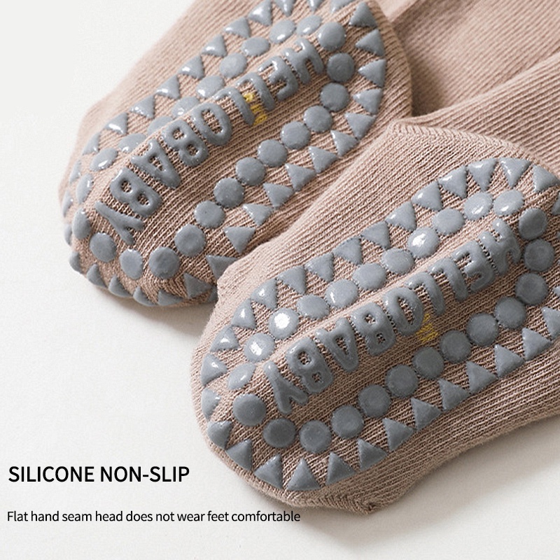 Vớ Chống Trượt Họa Tiết Hoạt Hình Thời Trang Thu Đông Cho Bé