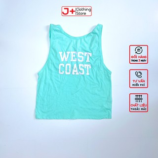 Áo ba lỗ tank top tập gym, yoga năng động nữ J+ WEST COST BL1