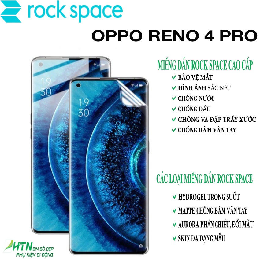 miếng dán ppf oppo reno4 pro cao cấp rock space dán màn hình/ mặt sau lưng full viền bảo vệ mắt, tự phục hồi vết xước,..