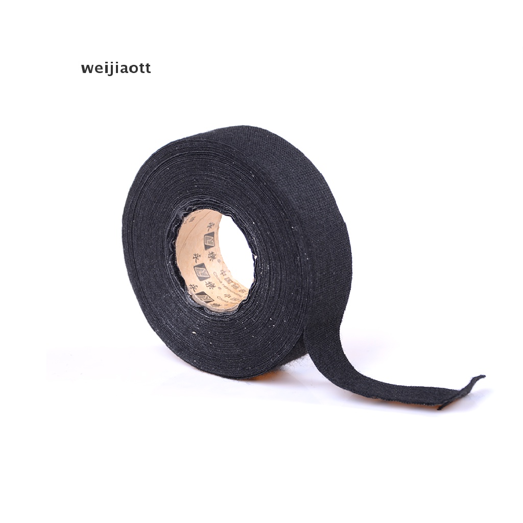 weijiaott 19mm x 15M Wiring Harness Tape Strong Adhesive Cloth Fabric Tape WT