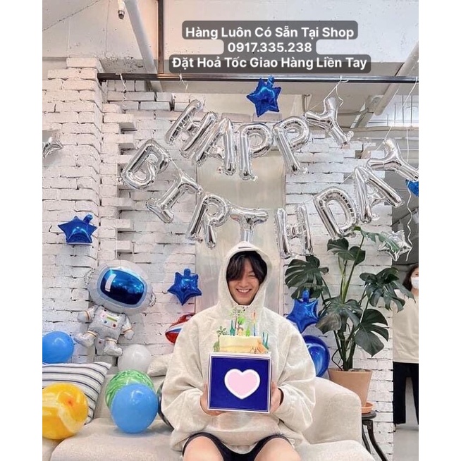 Set Bóng Trang Tri Sinh Nhật phi hành gia ( có thể đổi bóng Màu theo yêu cầu