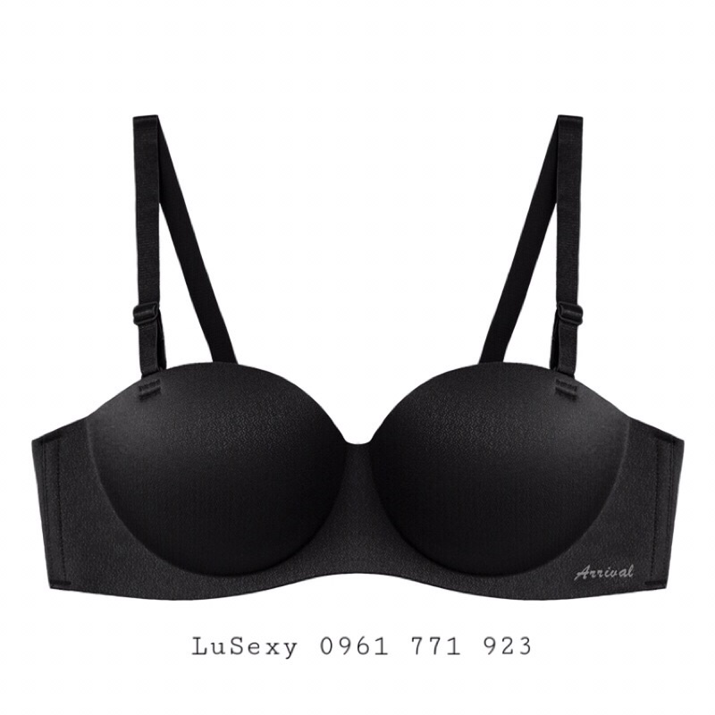 ÁO NGỰC cúp ngang Cao Cấp - Áo lót su đúc không gọng quả ngang màu da màu đen màu đỏ