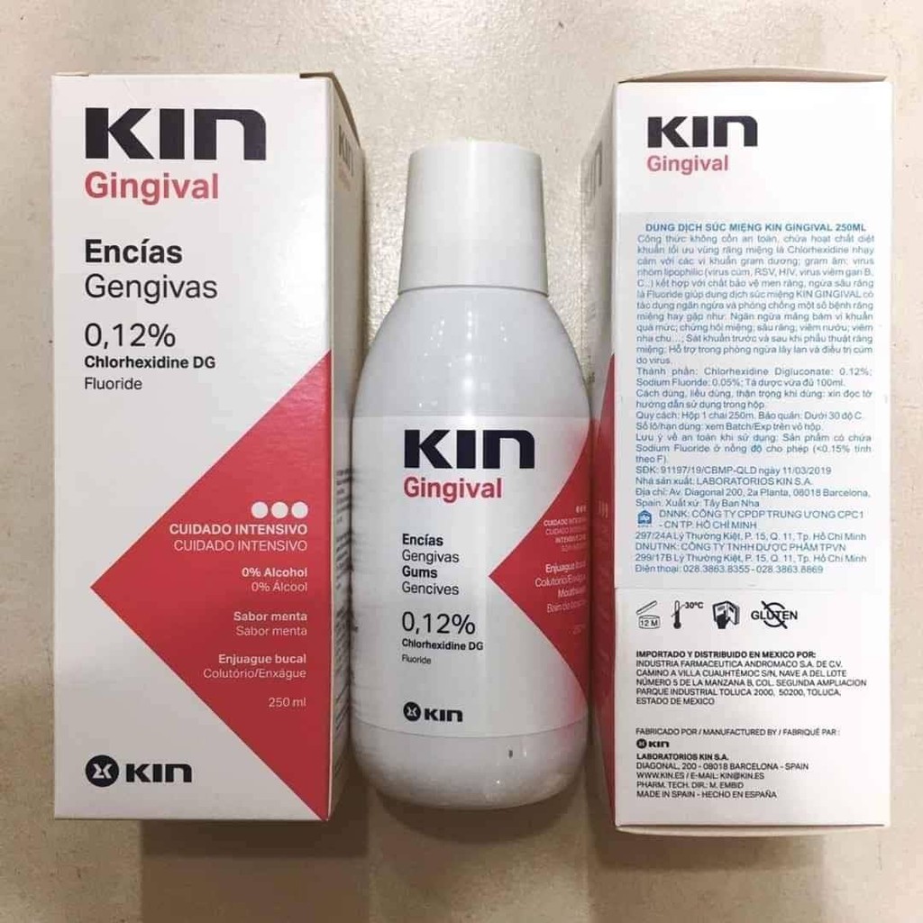 Dung dịch súc miệng Kin Gingival 250ml - cvspharmacy