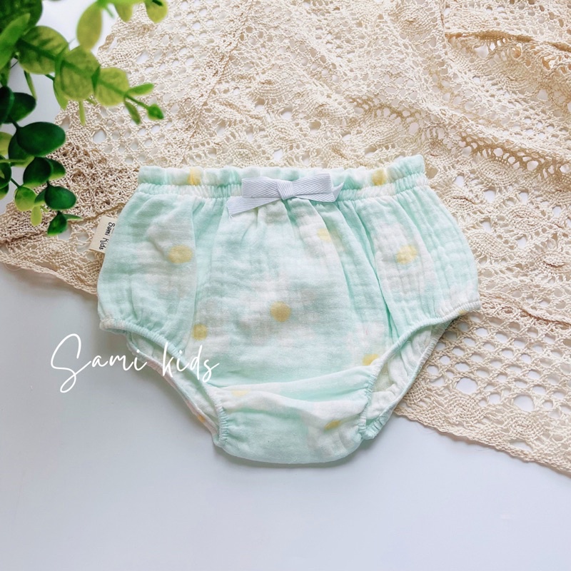 quần chip xô muslin cho bé