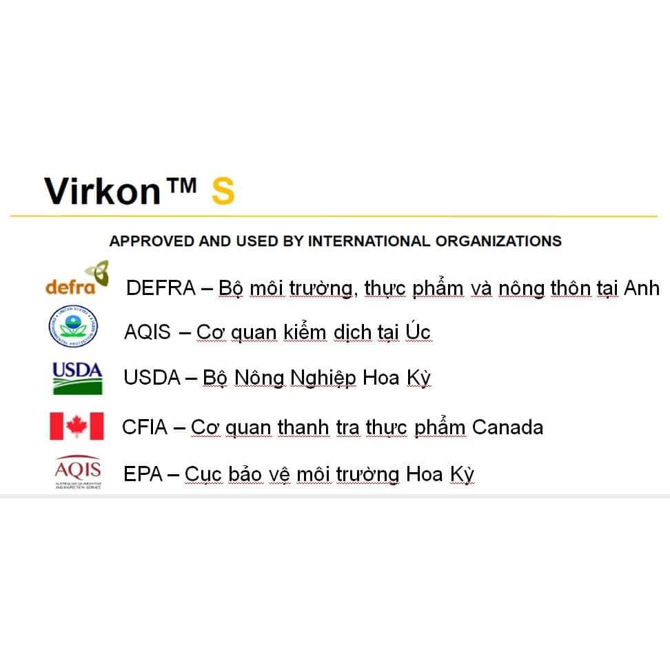 BỘT SÁT TRÙNG DIỆT KHUẨN VIRKON