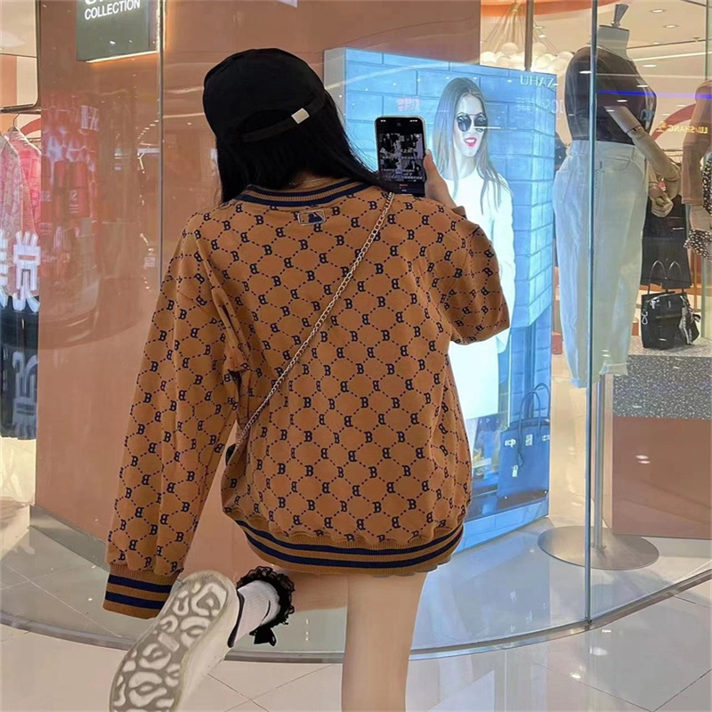 Áo Hoodie Thể Thao Cotton Nguyên Chất Thêu Logo MLB NY Thời Trang Cho Nam Và Nữ