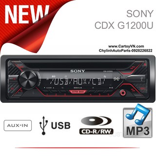 Sony CDX-G1200U đầu đọc CD/USB/AUX với ExtraBass (Chính hãng)