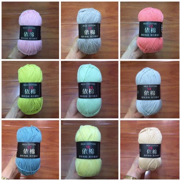 Len Milk Cotton Baby Bảng Màu 3-
