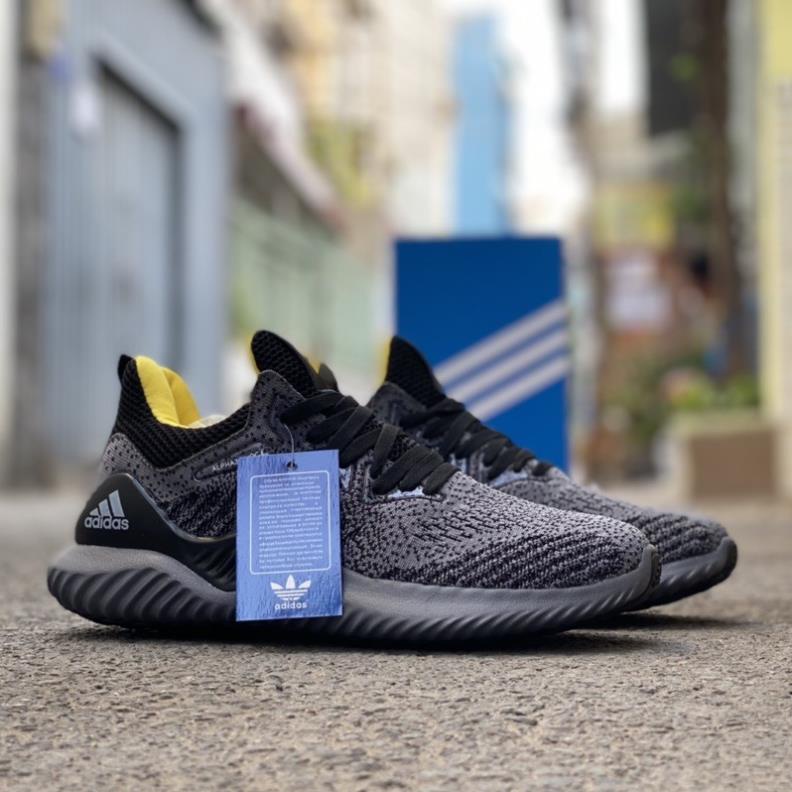 [Fullbox] Giầy Alphabounce đen phối vàng nam - HỖ TRỢ ĐỔI TRẢ TRONG 15 NGÀY ! : : ' . .