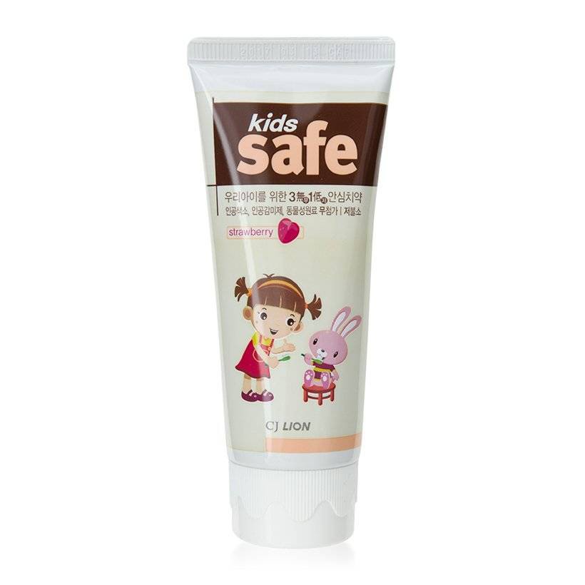 Kem Đánh Răng Cho Bé Hương Trái Cây Thươm Mát Kids Safe Lion 90g (100% Korea)