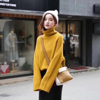 combo áo len cổ lọ vàng