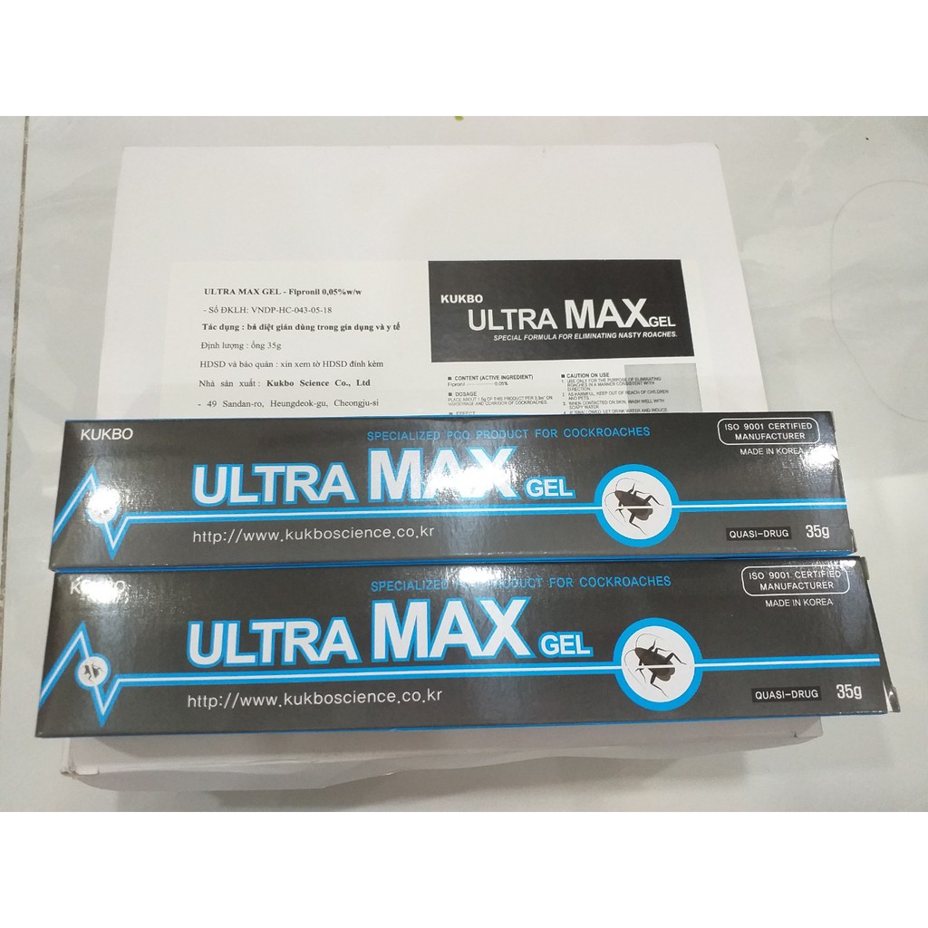 Tuýp gel diệt gián đức hữu hiệu Ultra Max chính hãng Hàn Quốc