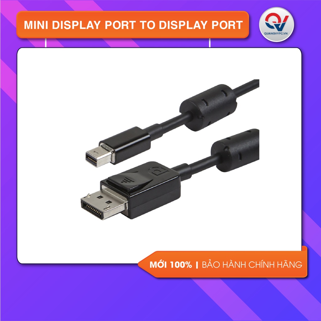 Dây cáp mini Display Port qua Display Port hàng OEM hỗ trợ 4K UltraHD
