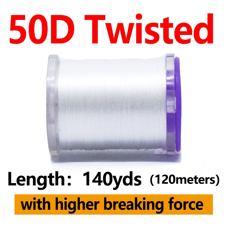 Cuộn Chỉ Xoắn Siêu Chắc 50D 12/0 140yds/spool 14-22# Cuộn Dây Câu Cá Chất Liệu Nhanh Khô Cao Cấp Tiện Lợi Dễ Sử Dụng