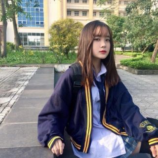 Áo khoác học sinh ulzzang Hàn dễ thương