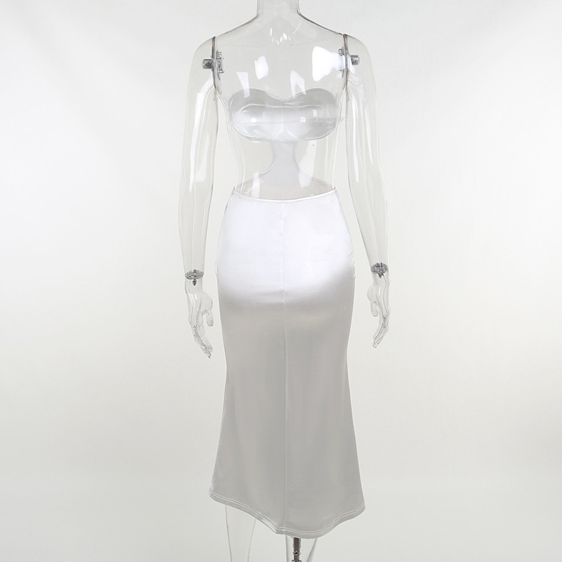 Đầm Dự Tiệc Màu Trơn Trễ Vai Hở Lưng Quyến Rũ Cho Nữ