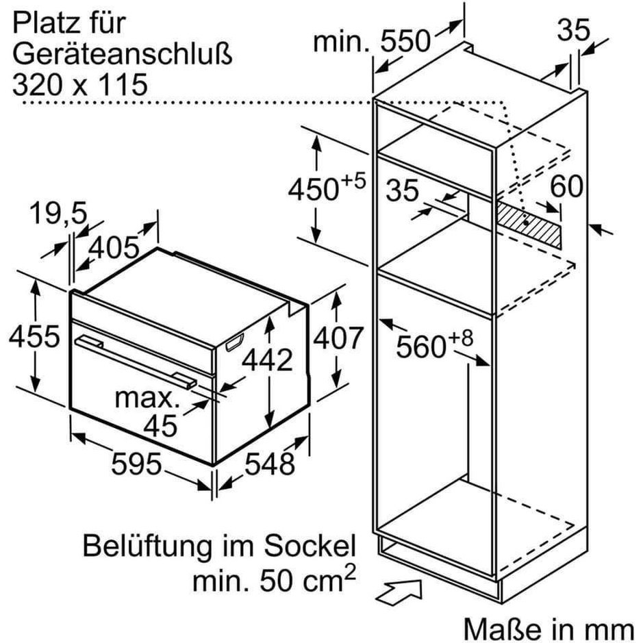 LÒ NƯỚNG KẾT HỢP LÒ VI SÓNG BOSCH CMG633BB1 | SERIE 8 - HANGGIADUNGDUC99