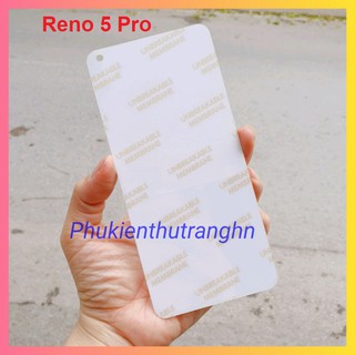 Dán PPF trong suốt măt trước cho Oppo Reno 5 Pro - Tặng kèm miếng gạt dán