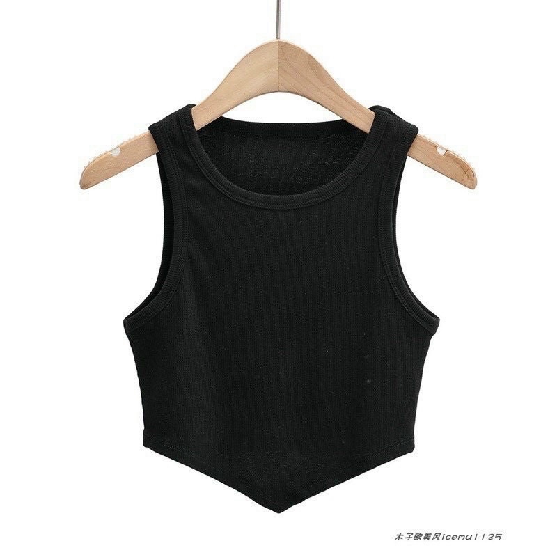 ÁO CROPTOP BA LỖ THUN GÂN DÀY DẶN TÀ NHỌNChizi Shop