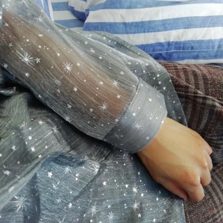 Áo cổ nơ bling bling (KÈM HÌNH THẬT)