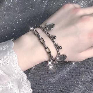 Vòng Tay Hợp Kim Hình Trái Tim Xinh Xắn Cho Nữ