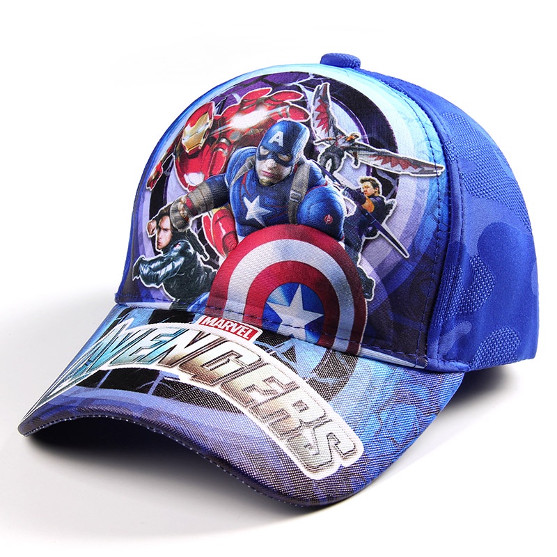 Mũ lưỡi trai họa tiết hoạt hình Ultraman Spiderman Superman 3D cho bé trai