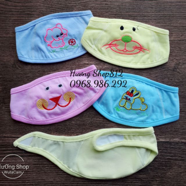 Che Thóp Mụ Cotton Mã Thêu Chất Đẹp Cho Bé ( Loại Dán )