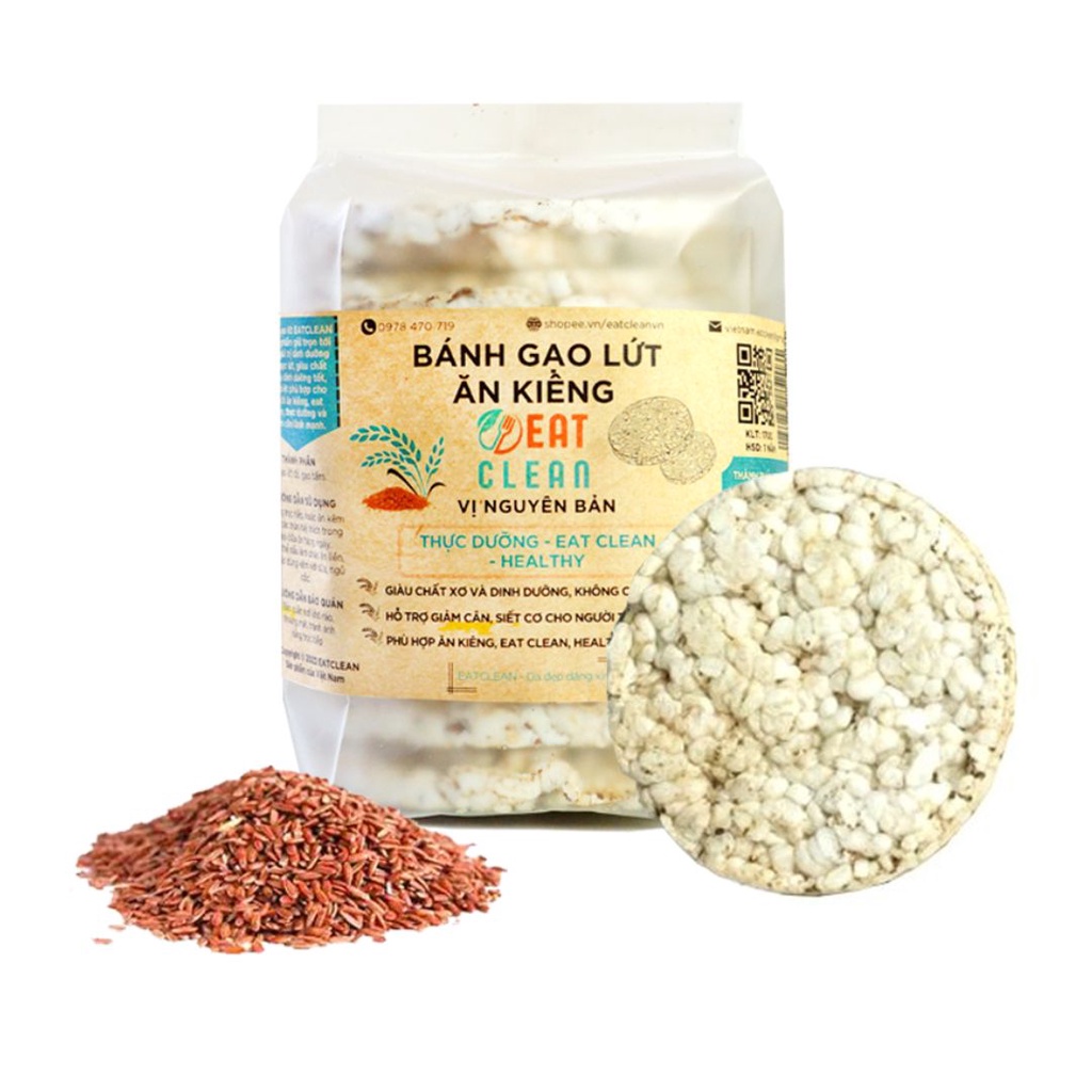 Bánh gạo lứt EATCLEAN - Ăn kiêng, Giảm cân, Thực dưỡng, Lành mạnh, Healthy, Eat Clean