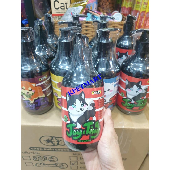 Sữa tắm cao cấp cho chó JOY &amp; TINY - Maneki Neko chai 500ml